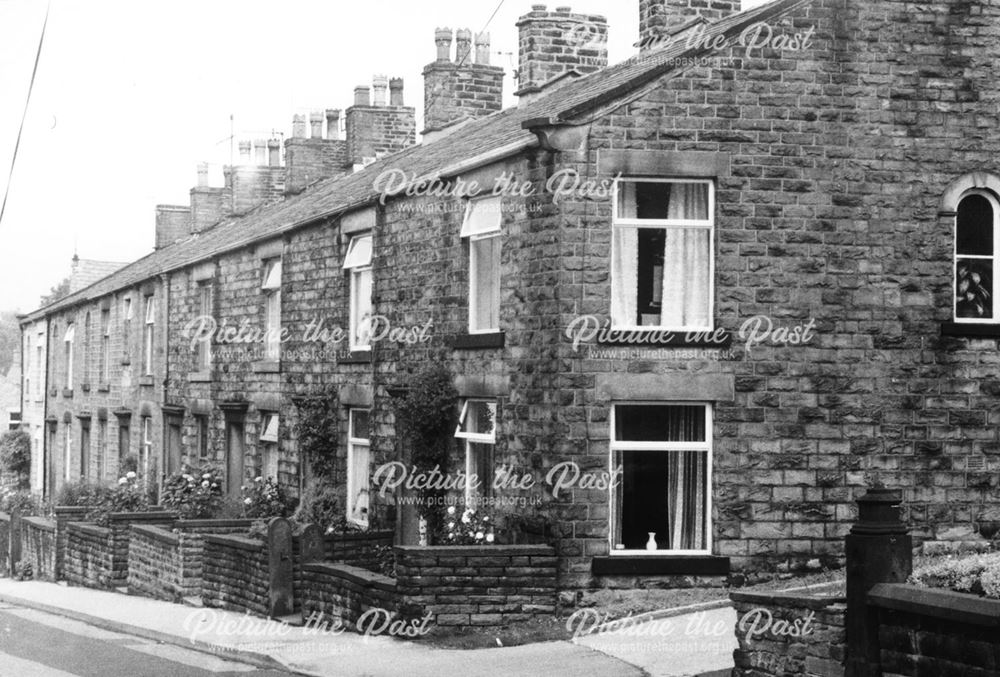 Numbers 61, 63 and 65 Kinder Road, Hayfield, c 1977