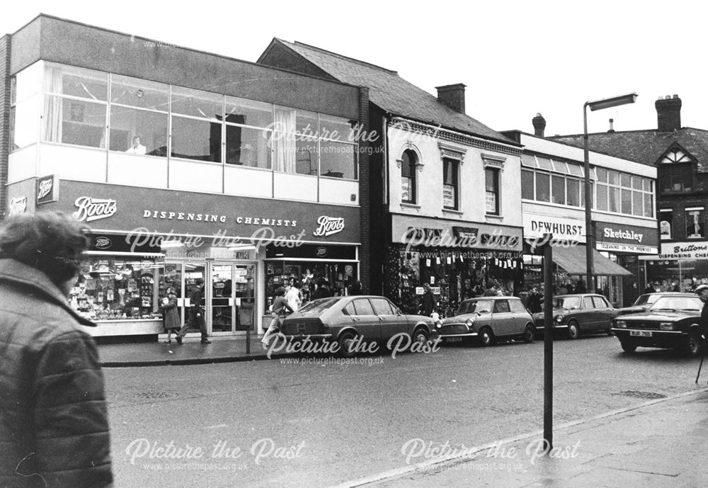 Shops, High Street, Long Eaton, c 1978