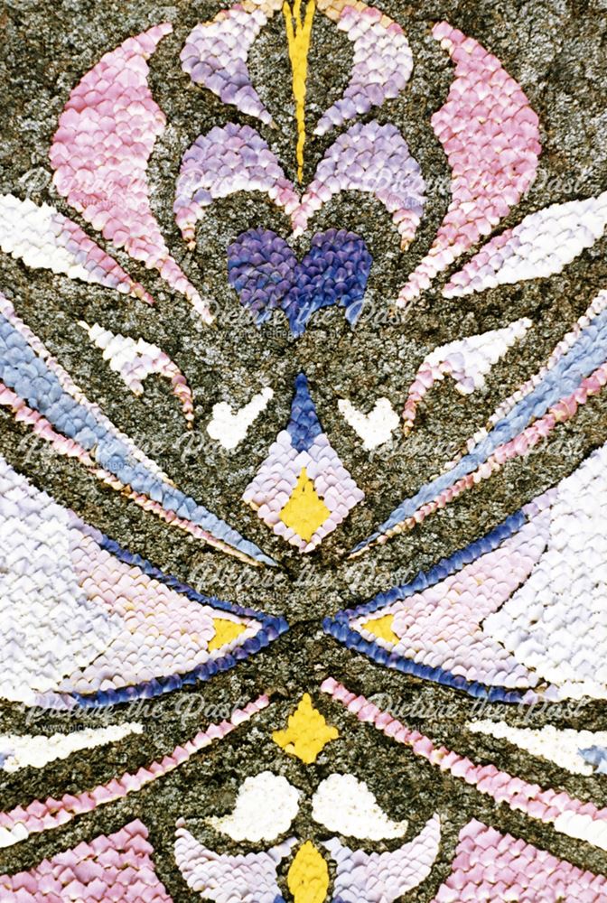 Detail of well dressing, unknown location, 1987