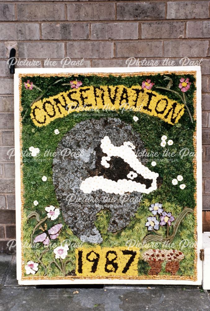 Well Dressing, Glapwell, 1987