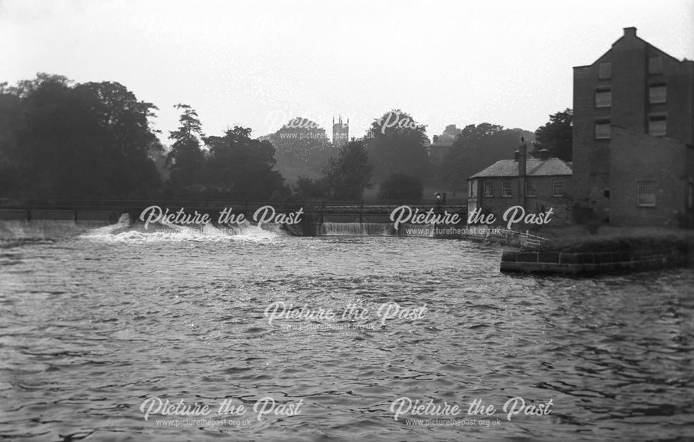 River Derwent, Darley Abbey, Derby, c 1911