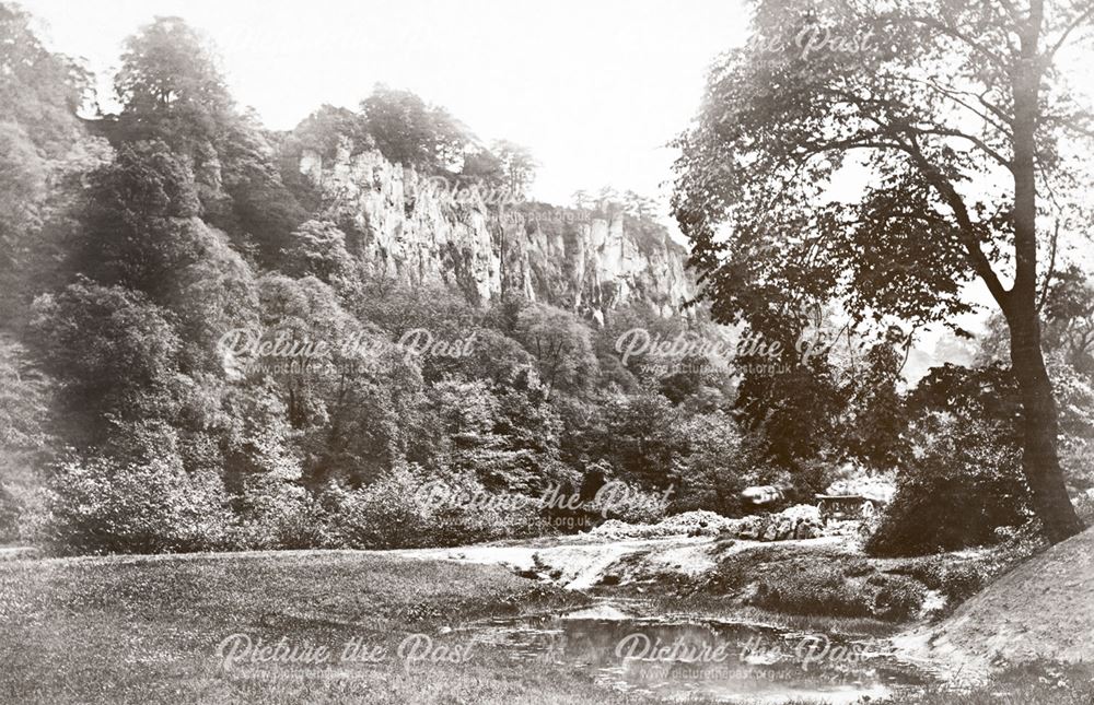 View of High Tor, Matlock Bath, c 1880s