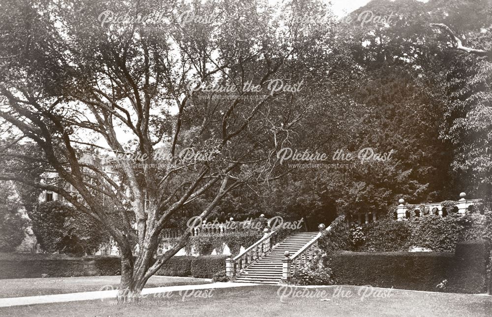 The Terrace at Haddon Hall, Haddon, c 1880s