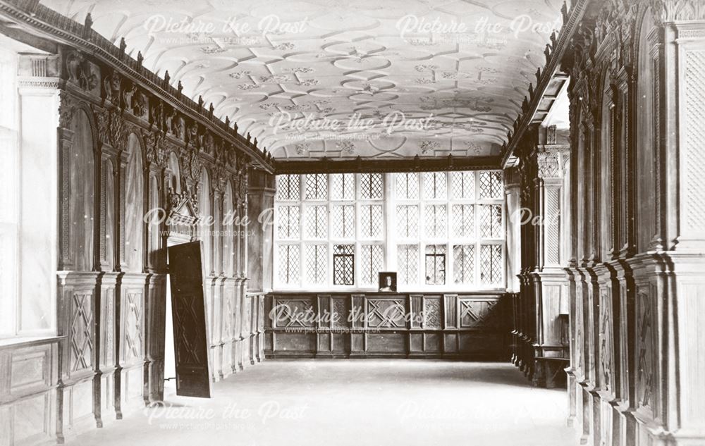 The Long Gallery, Haddon Hall, Haddon, c 1880s