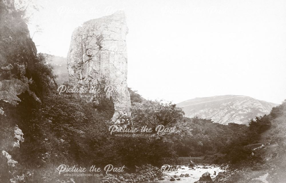 Ilam Rock, Dovedale, c 1880s