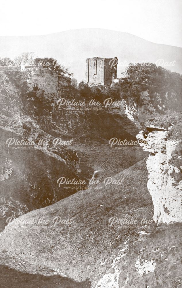 Peveril Castle and Cave Dale, Castleton, pre 1881