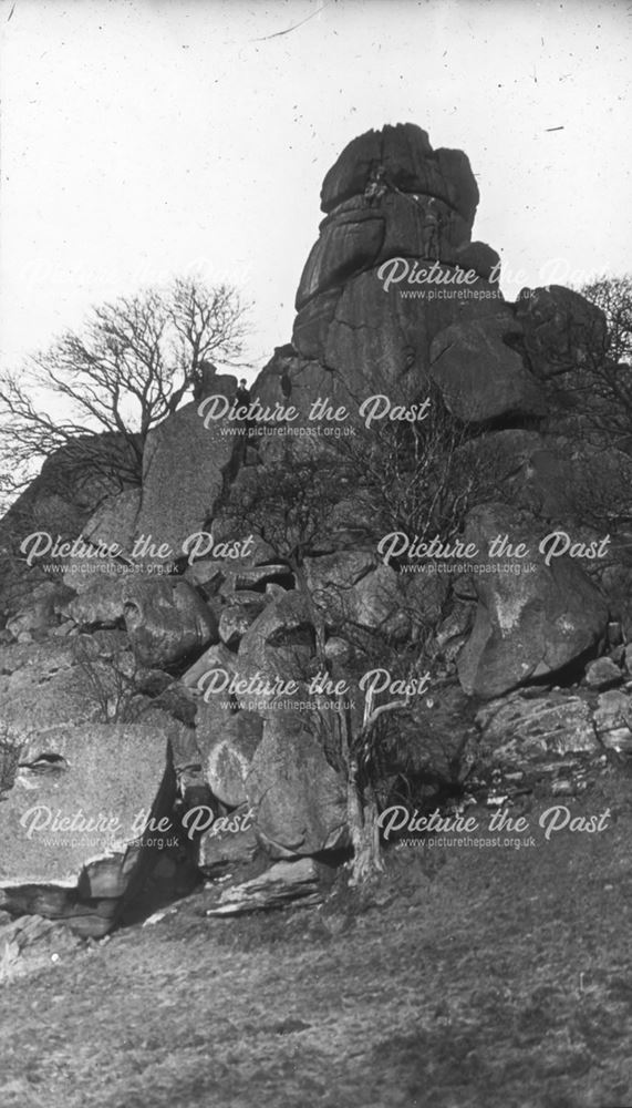 Inaccessible Pinnacle, Robin Hood's Stride, Birchover, c 1900