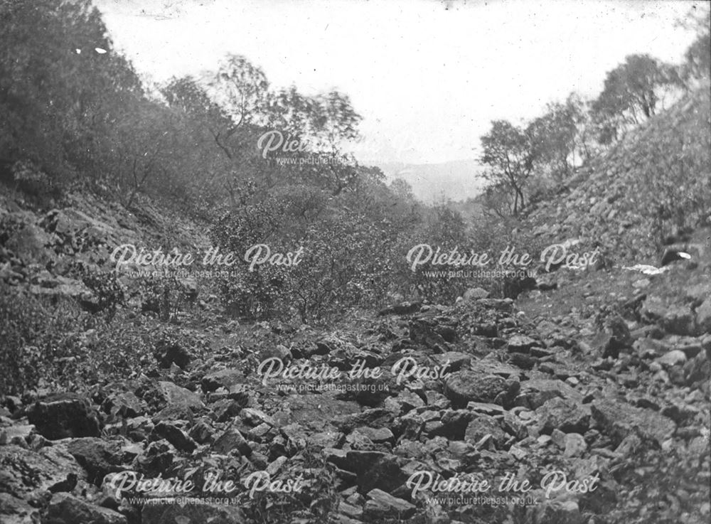 Rocky dry valley, c 1900