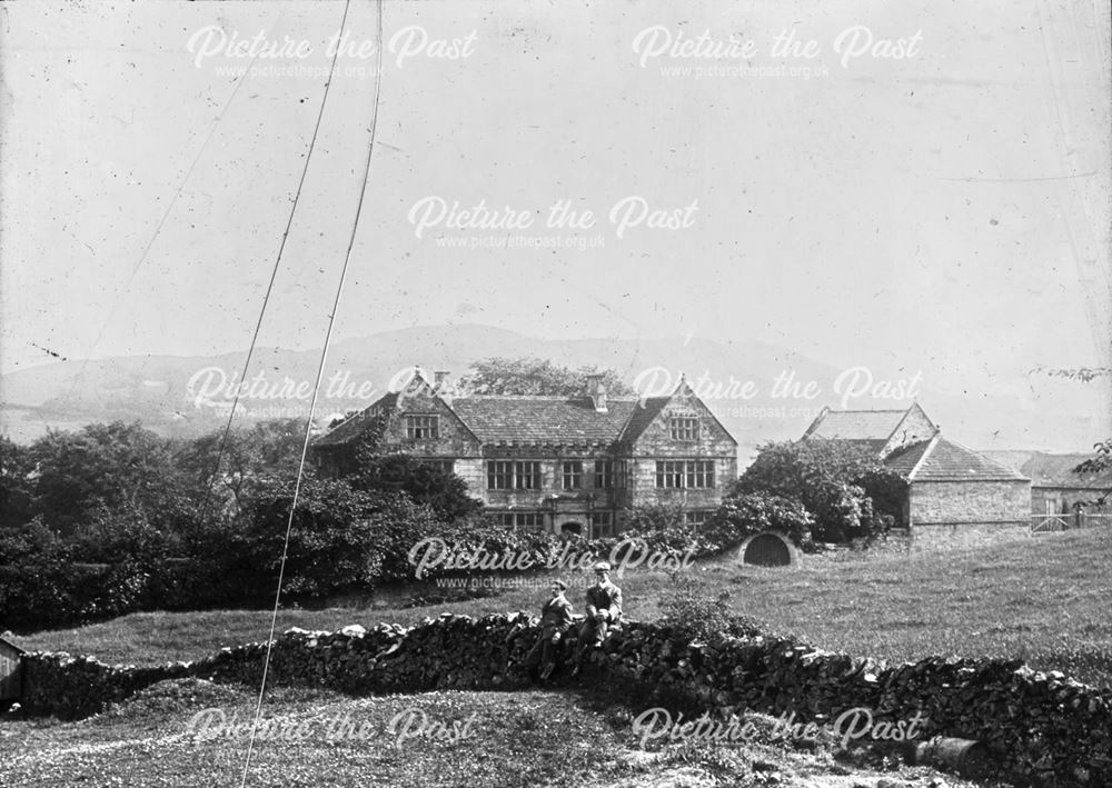 Snitterton Hall and Ramblers, Snitterton, c 1900