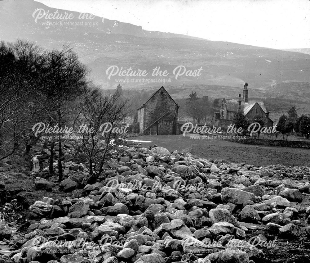 Gritstone built farm house