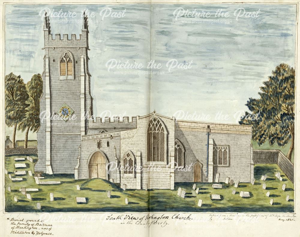 Church of St Giles, off Hide Lane, Hartington, 1821