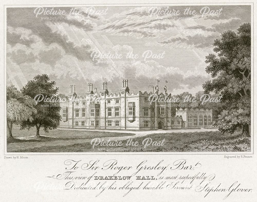 Dakelow Hall, Walton Road, Drakelow, near Burton upon Trent, c 1817