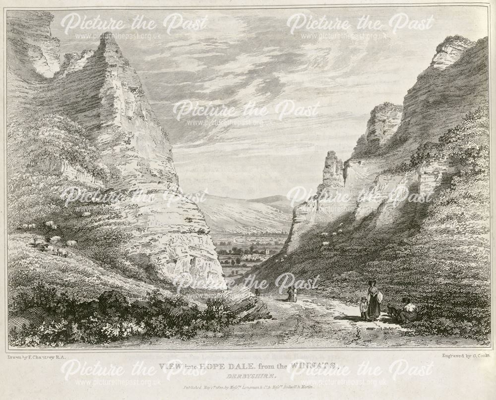 View into Hope Dale, from the Winnats, Winnats Pass, Castleton, 1822