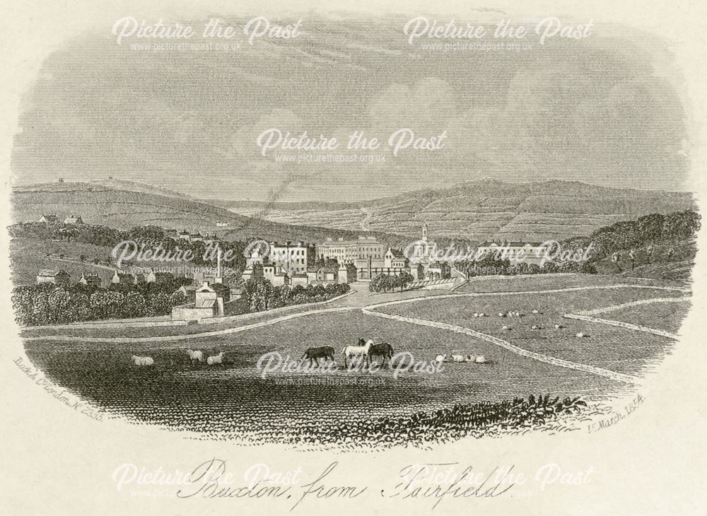 View of Buxton from Fairfield, 1854