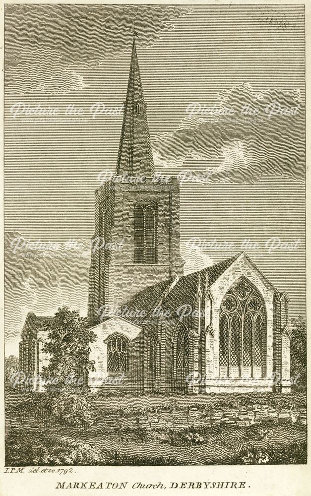 All Saints Church (not Markeaton Church), Church Lane, Mackworth Village, 1792