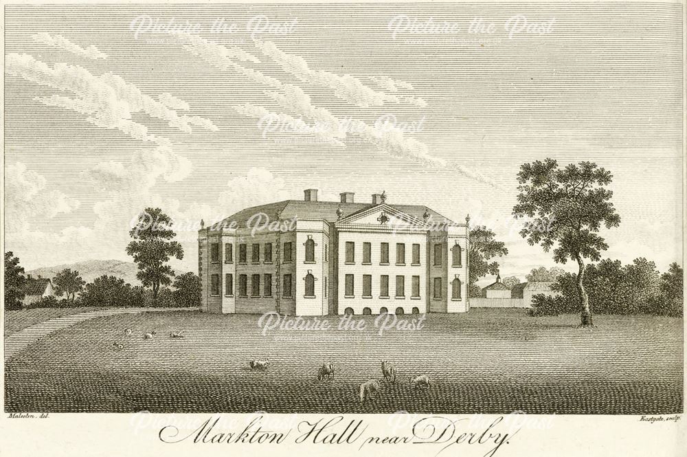 'Marketon' or Markeaton Hall, Markeaton Park, Derby, c 1800