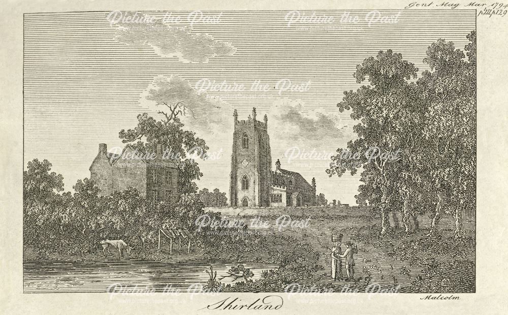 St Leonard's Church and Village Green, Main Road, Shirland, 1794
