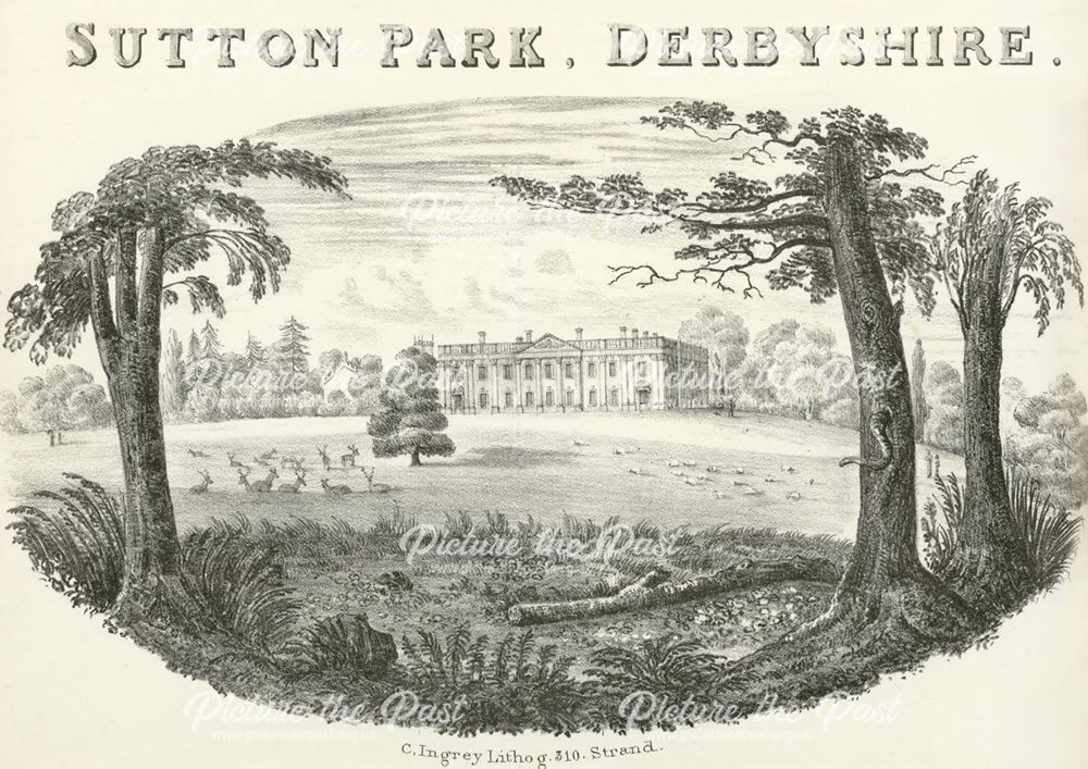 Sutton Hall (now Sutton Scarsdale Hall), Hall Drive, Sutton Scarsdale, Chesterfield, c 1800?