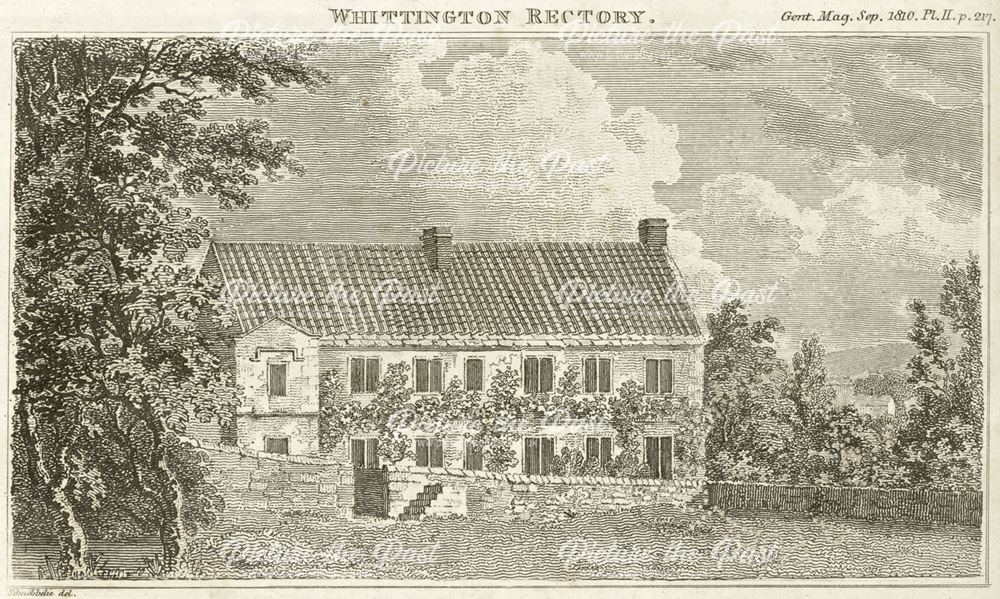 Rectory, Church Lane, Old Whittington, Chesterfield, c 1810