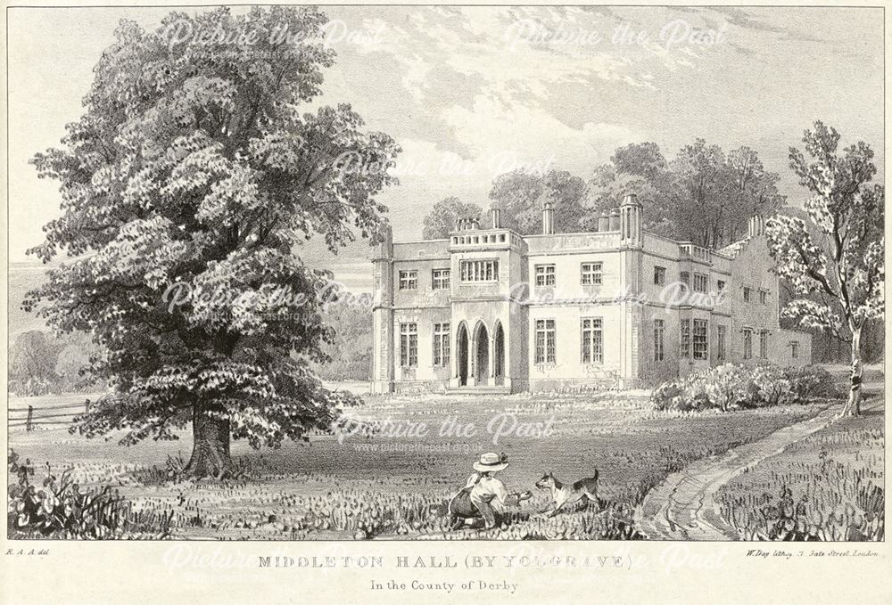 Middleton Hall, The Pinfold, Middleton by Youlgreave, c 1800