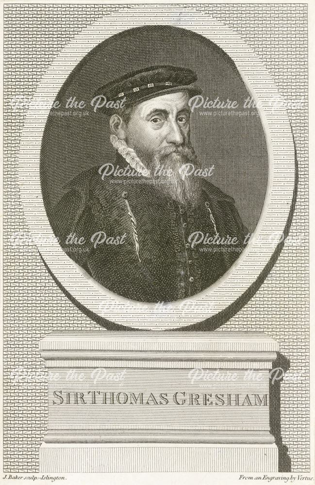 Sir Thomas Gresham (c 1519-1579), Founder of the Royal Exchange, Derby, c 1800?