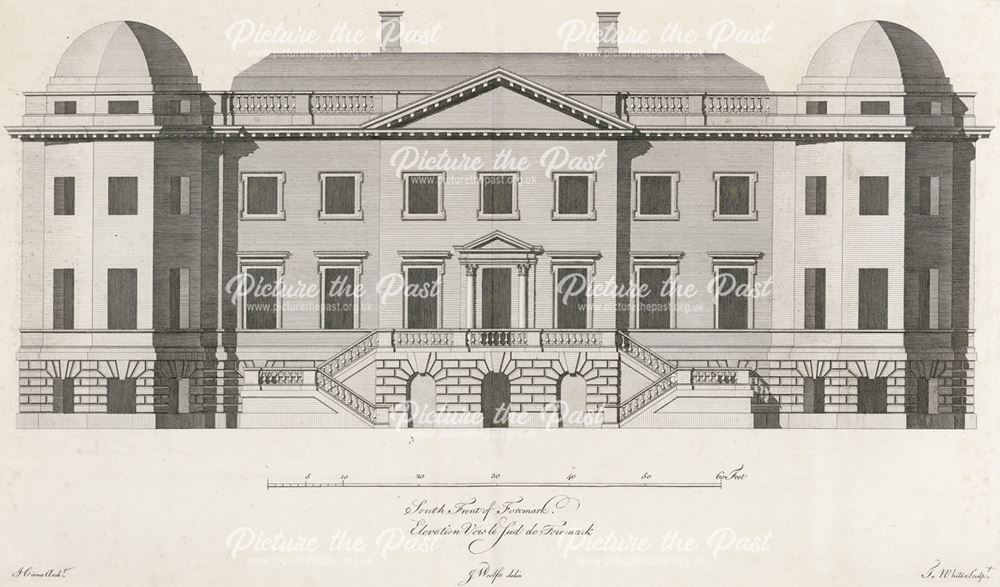 South Front, Foremark Hall, Foremark, 18th century