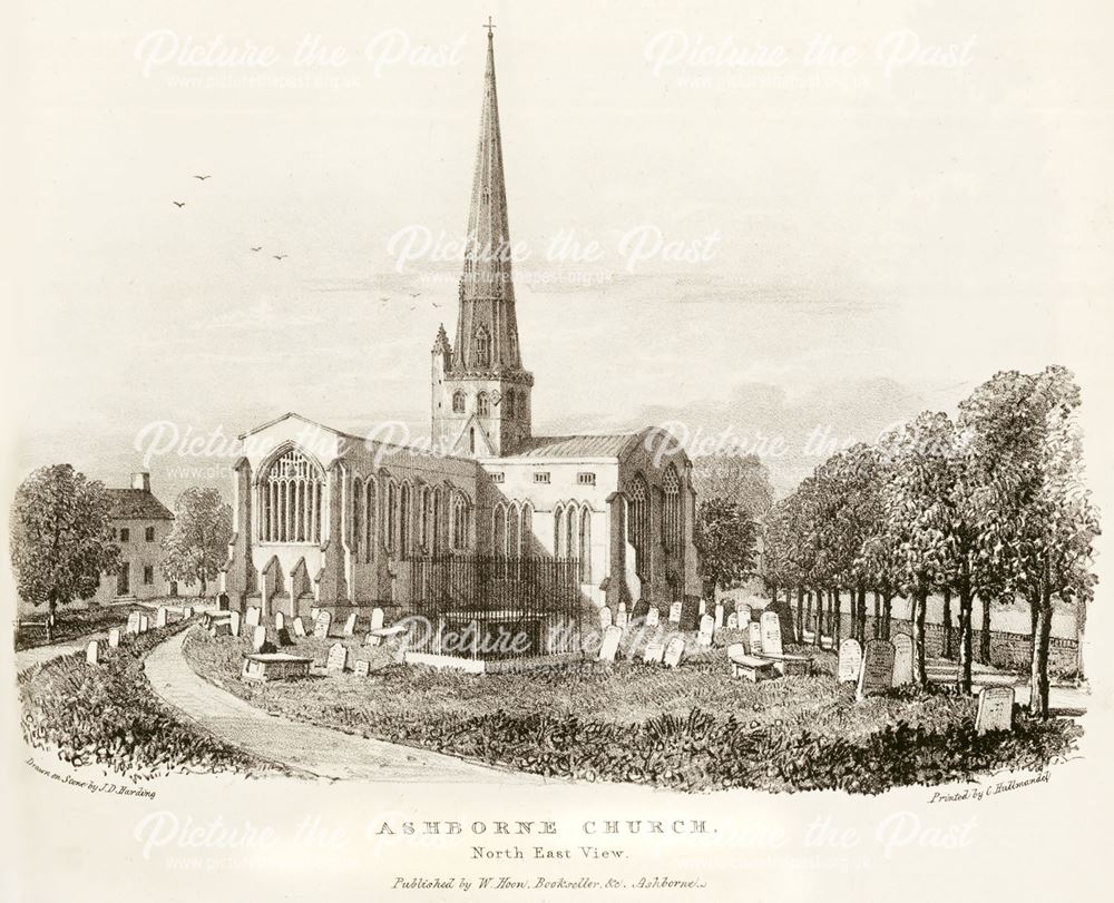 St Oswald's Parish Church, Church Street, Ashbourne, c 1800?