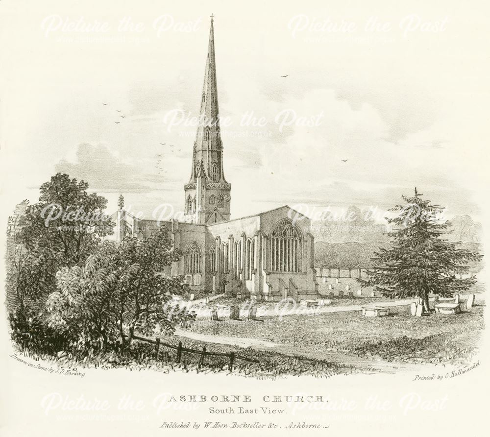 St Oswald's Parish Church, Church Street, Ashbourne, c 1800?