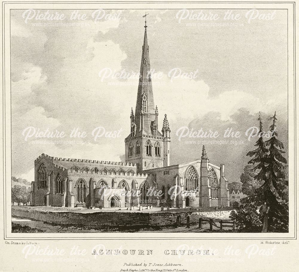 St Oswald's Parish Church, Church Street, Ashbourne, c 1800?