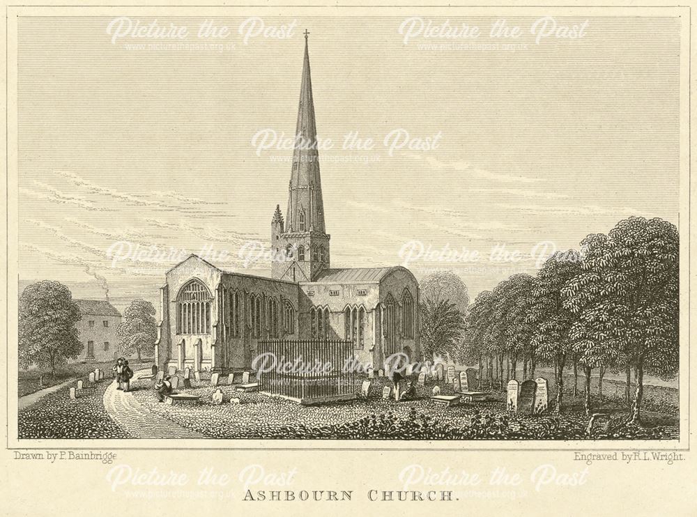 St Oswald's Parish Church, Church Street, Ashbourne, c 1800?