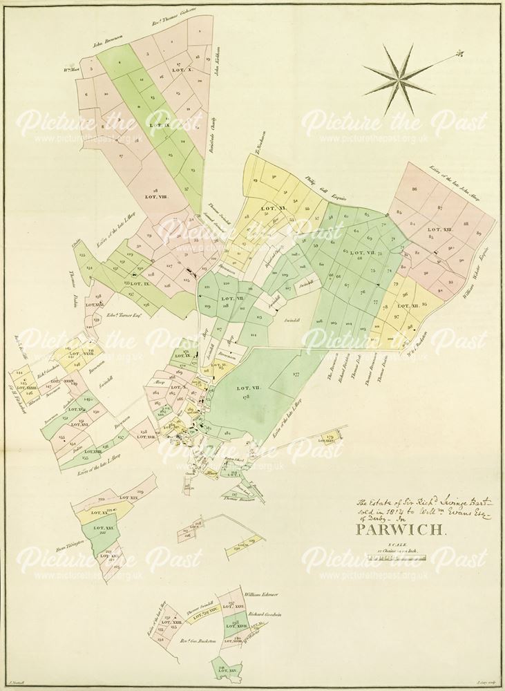 Map of Parwich, c 1815?