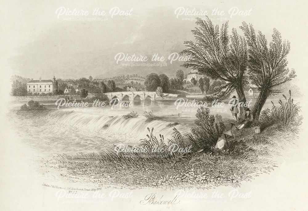 River Wye and Bakewell Bridge, Bakewell, 1840