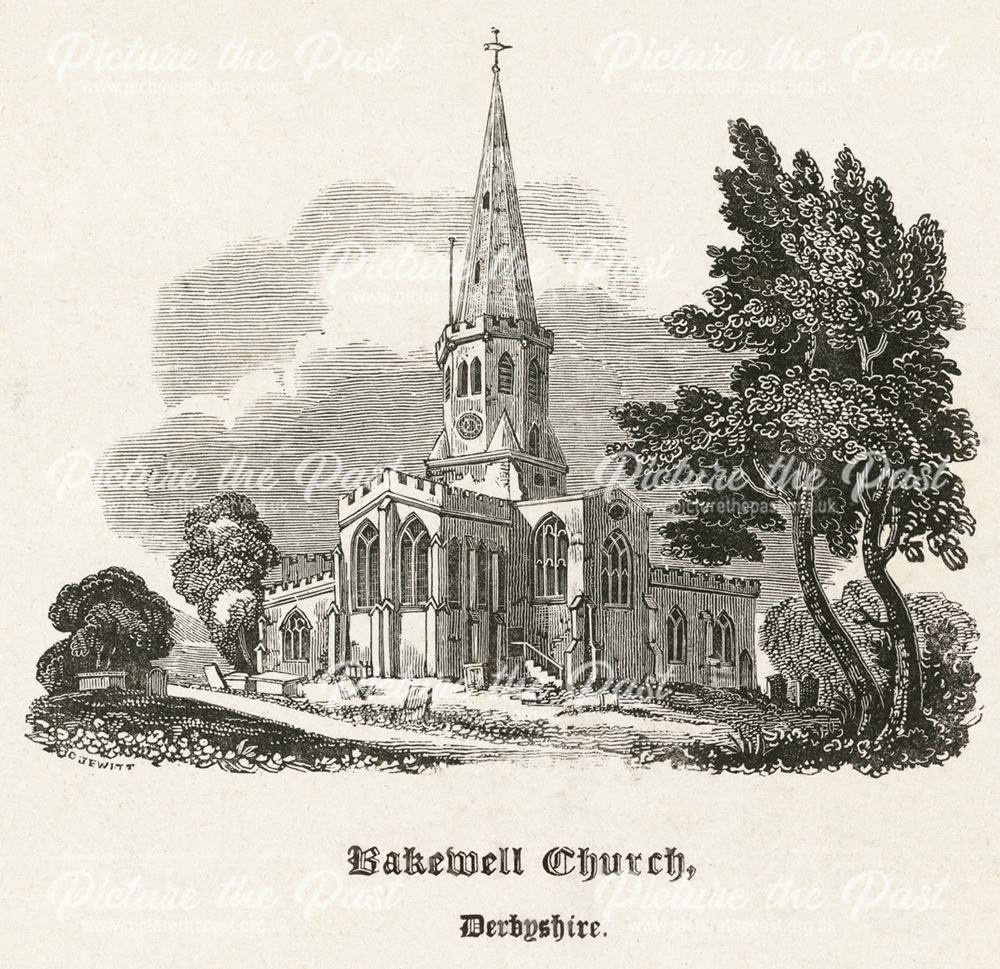 All Saint's Church, Bakewell, c 1850?