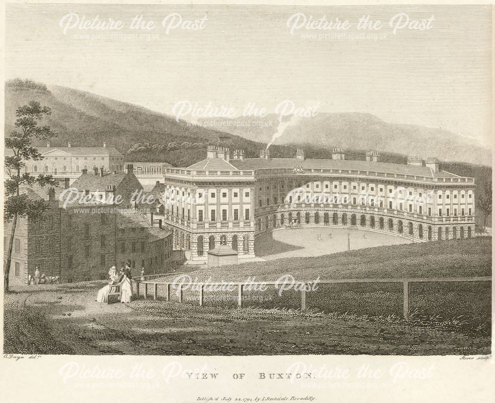 View of Buxton and the Crescent, Buxton, 1794