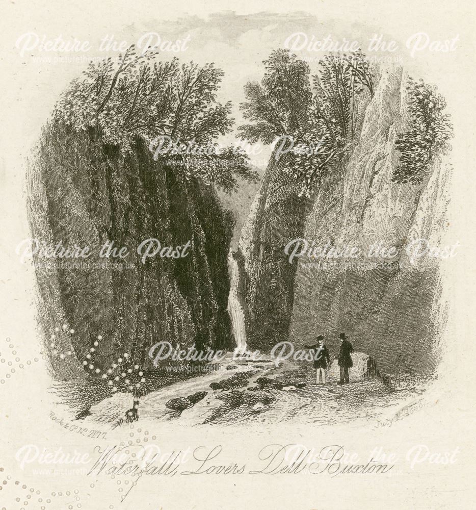 Waterfall, Lover's Dell (Lover's Leap), River Wye, Ashwood Dale, near Buxton, 1853