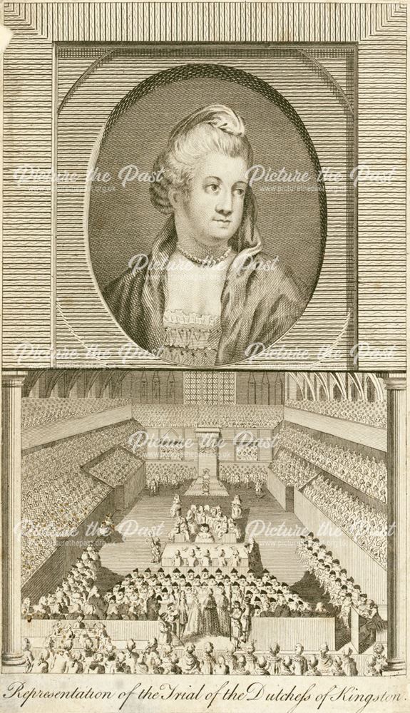 Representation of the Trial of the Duchess of Kingston, Westminster Hall, 1776