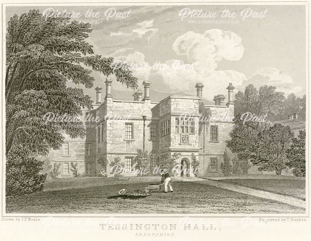 Tessington (Tissington) Hall, Tissington, c 1700?
