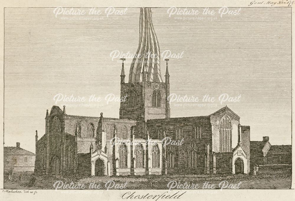 St Mary and All Saints Church, St Mary's Gate, Chesterfield, c 1790s
