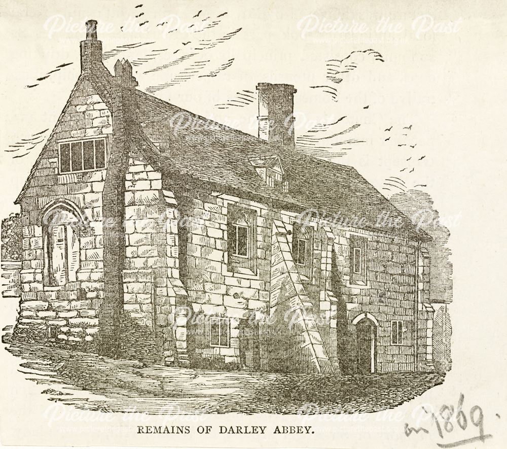 Darley Abbey (after conversion for use as cottages), Darley Street, Darley Abbey, 1869