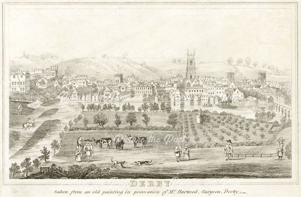 View of Derby, c 1690