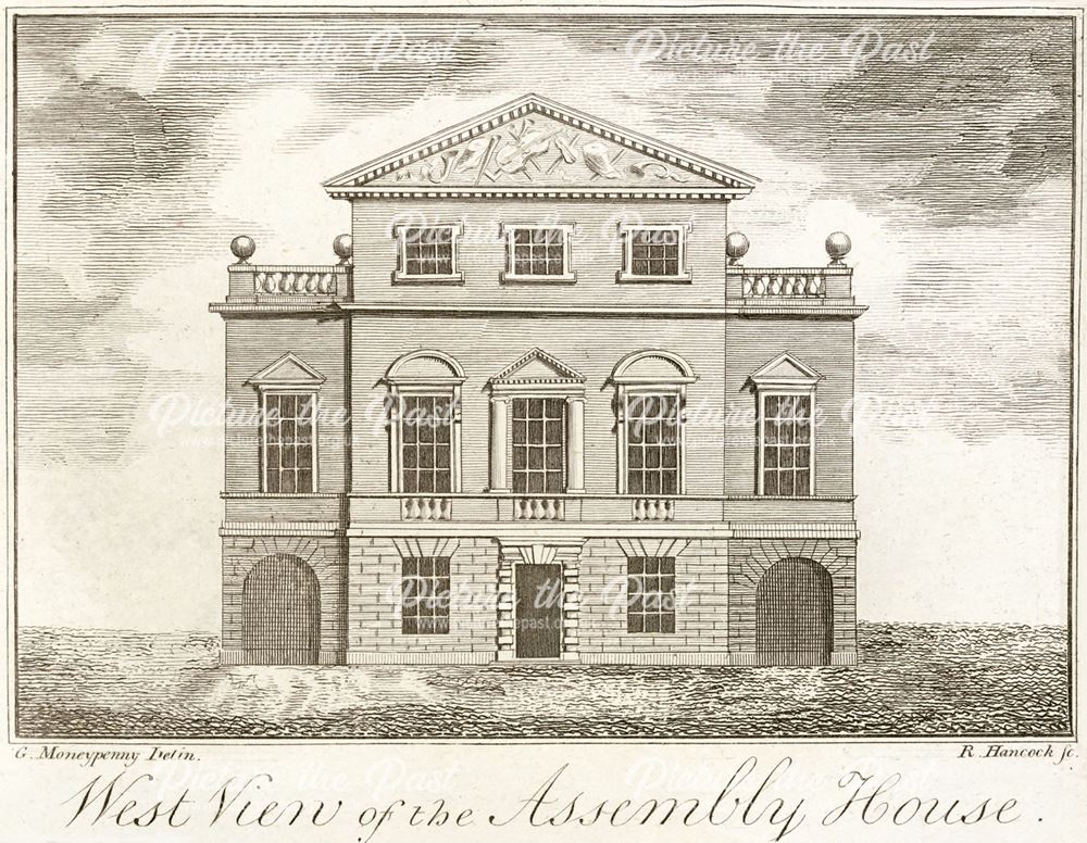 West view of the Assembly House, Market Place, c 1791?