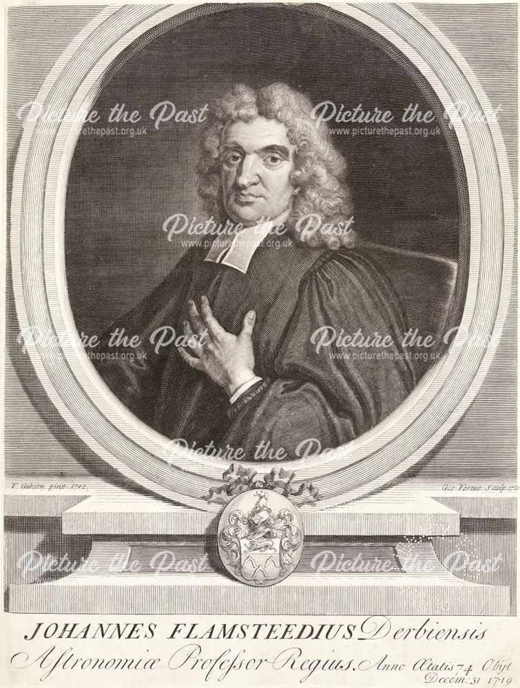 Johannes Flamsteedius Derbiensis or John Flamsteed (1646-1719), the first Astronomer Royal, 1712