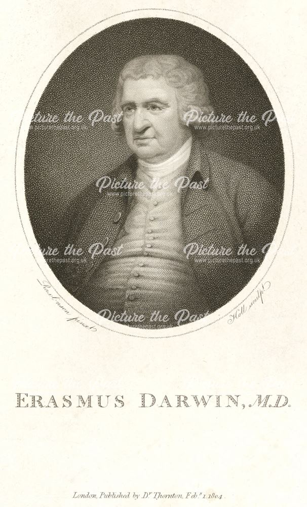 Erasmus Darwin MD FRS (1731-1802), Breadsall Priory, Morley, 1804