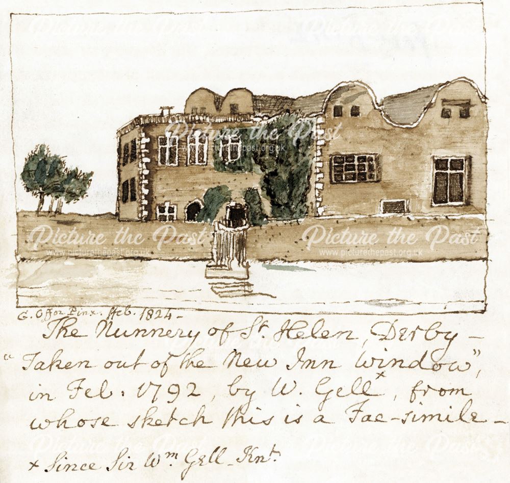 The Nunnery of St Helen, King Street, 1824