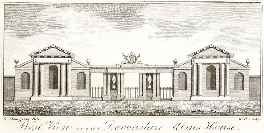 Devonshire Almshouses, Full Street, c 1777?