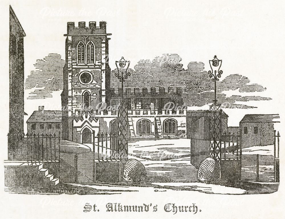 St Alkmonds (Alkmunds) Church, Queen Street, c 1750?