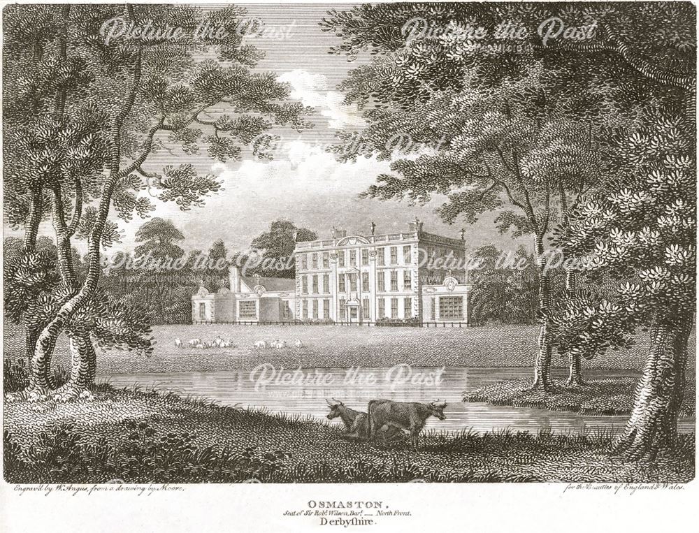 North front of Osmaston Hall, Osmaston Park, Osmaston, 1811