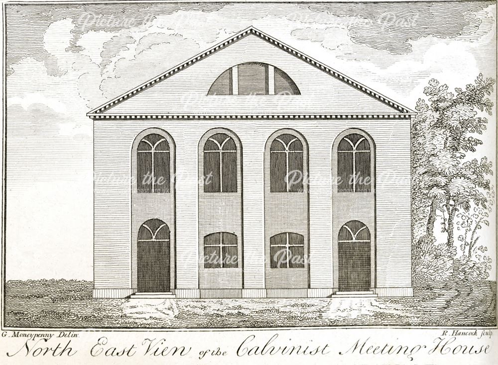 North East View of the Calvinist Meeting House, Derby, c 1800?