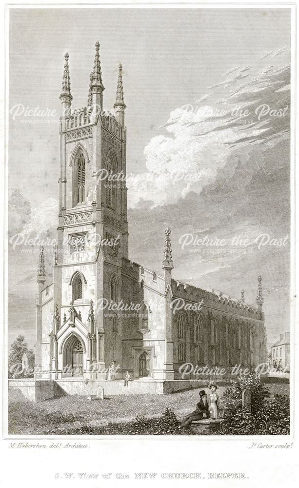 South-West View of the New Church, Church Lane, Belper, c 1800?