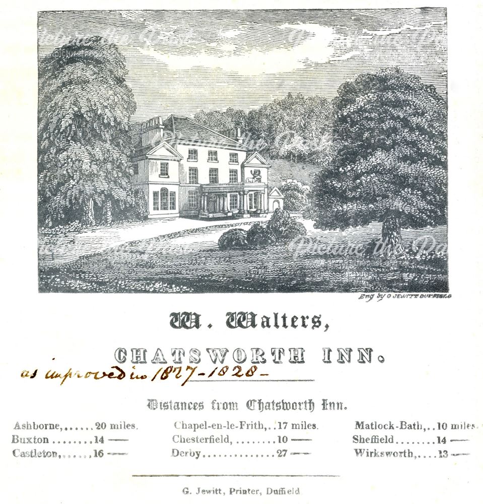 Chatsworth Inn (now The Chatsworth Estate Office), Edensor, 1827-28